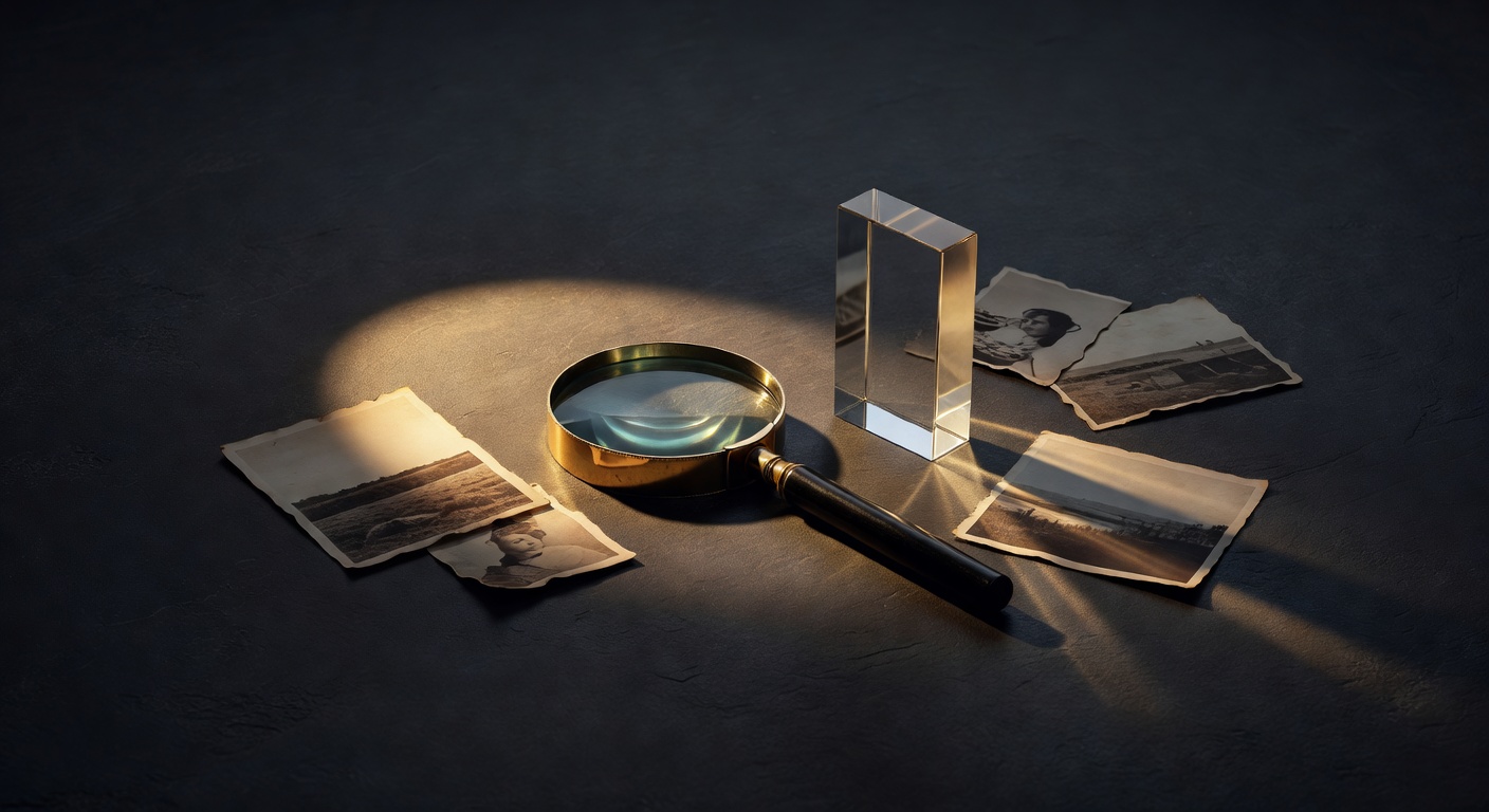 dark surface with warm focused light, sophisticated minimal composition, no text overlay