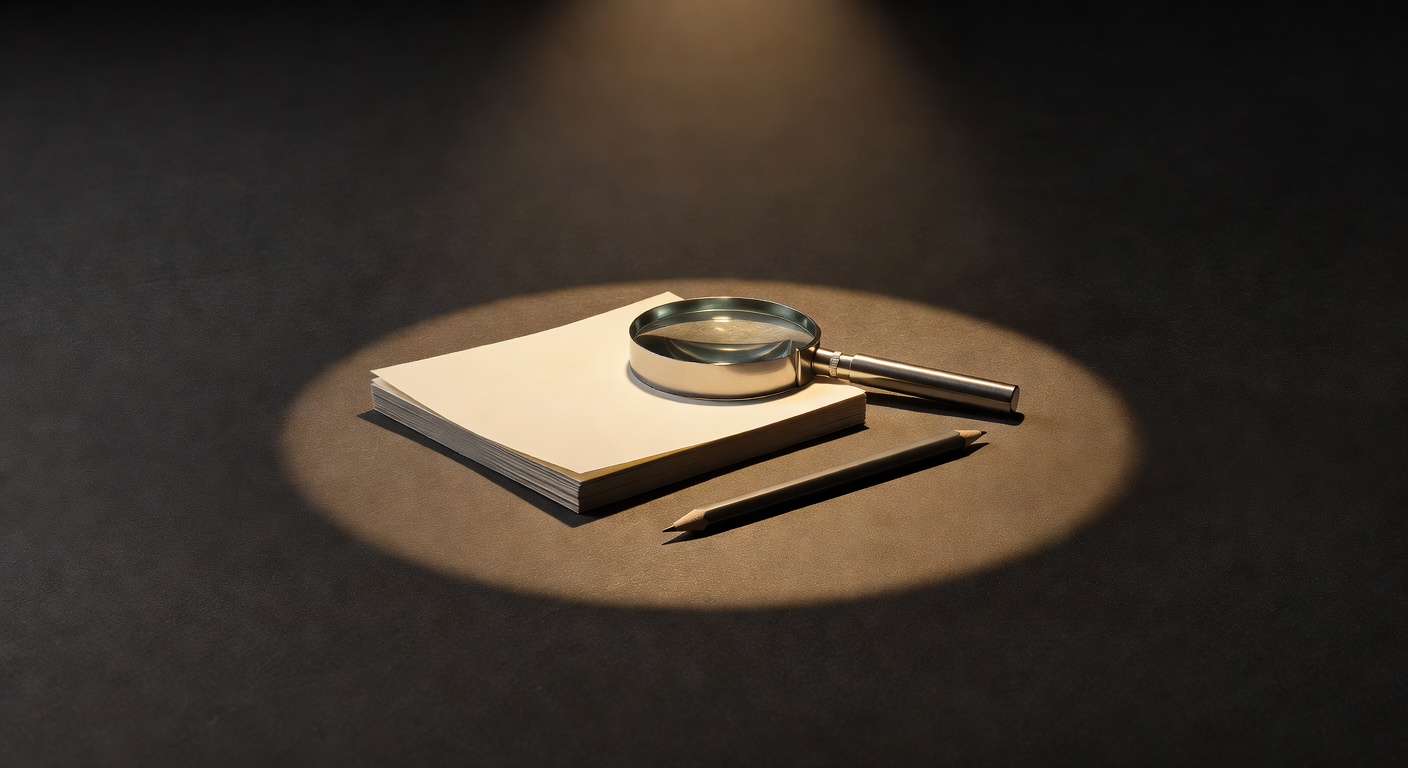 dark surface with warm focused light, sophisticated minimal composition, no text overlay