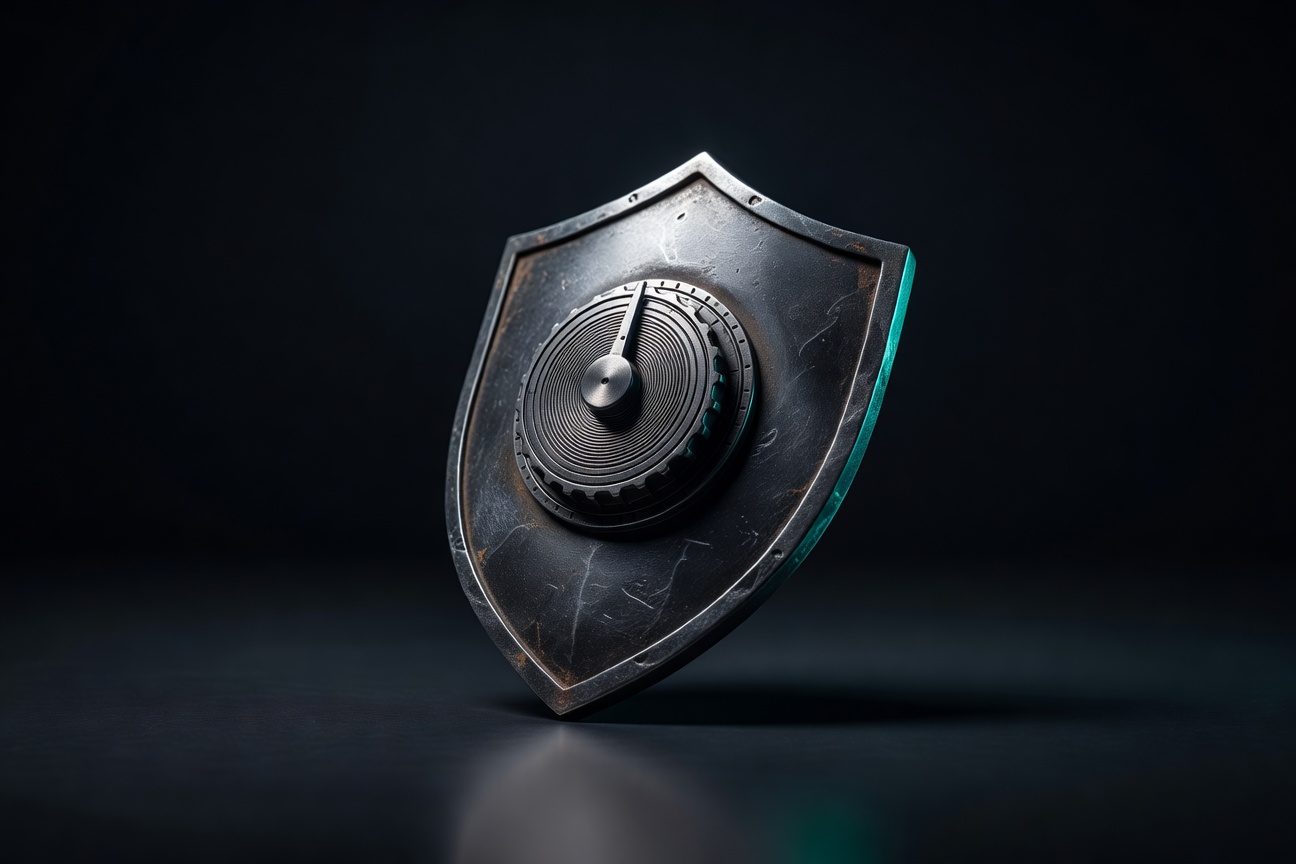 dark background with teal accent, no text