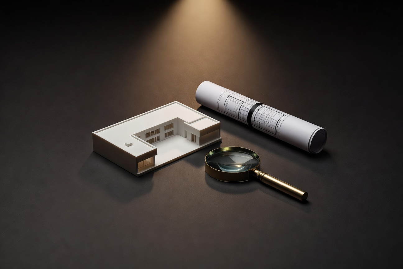 dark surface with warm focused light, sophisticated minimal composition, no text overlay